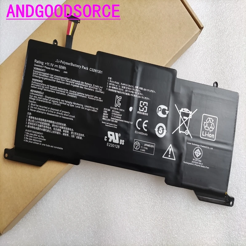 Новый оригинальный аккумулятор C32N1301 для ASUS Zenbook UX31L UX31LA UX31LA-US51T C4048H C4081H R5031H R5080H 0161A4200U R5017H 50Wh
Новый оригинальный аккумулятор C32N1301 для ASUS Zenbook UX31L UX31LA UX31LA-US51T C4048H C4081H R5031H R5080H 0161A4200U R5017H 50Wh
