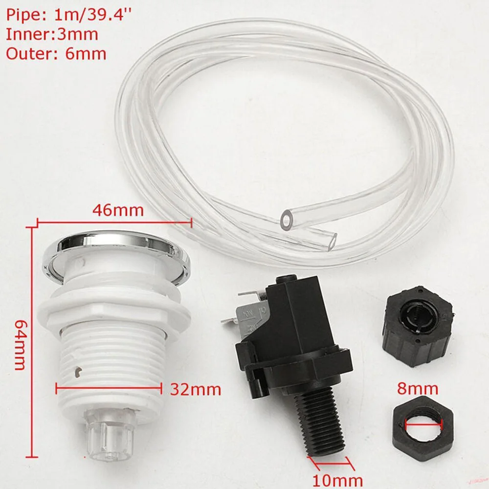 1 X Air Pressure Switch Rated At 16amp,125-250V On/Off Push Button Switch Jetted Jet Bath Hot Tub Spa Hose Air Pool
1 X Air Pressure Switch Rated At 16amp,125-250V On/Off Push Button Switch Jetted Jet Bath Hot Tub Spa Hose Air Pool