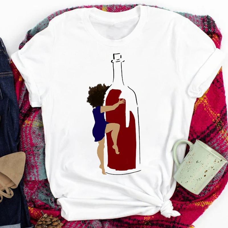 Женская Повседневная футболка с коротким рукавом и принтом Красного вина
Женская Повседневная футболка с коротким рукавом и принтом Красного вина