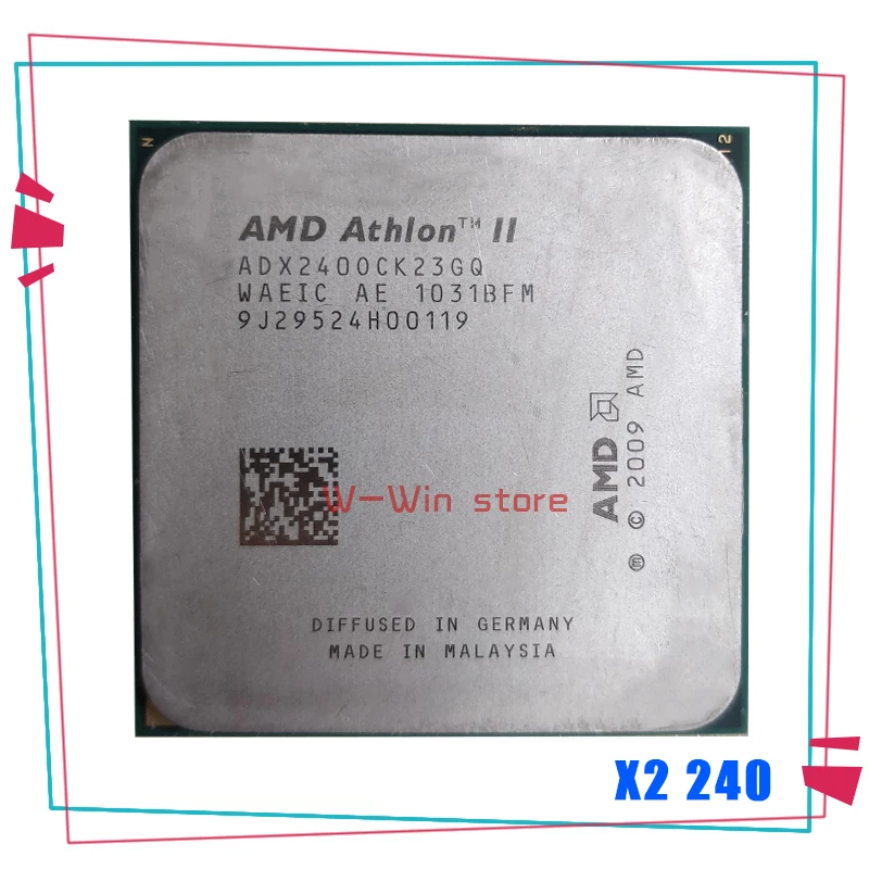 AMD Athlon X2 240 X2-240 2.8GHz Dual-Core CPU Processor ADX240OCK23GM ADX240OCK23GQ Socket AM3 938pin
AMD Athlon X2 240 X2-240 2.8GHz Dual-Core CPU Processor ADX240OCK23GM ADX240OCK23GQ Socket AM3 938pin