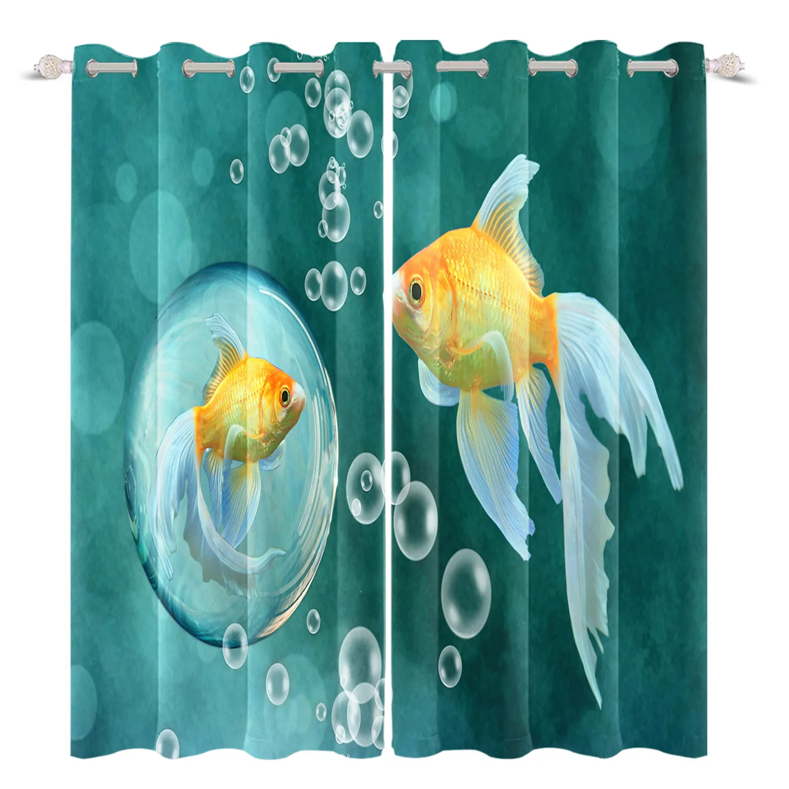 Laeacco 3D Printing Curtains For Living Room Bedroom Goldfish Printed Green Treatment Drapes Sunshade Insulation Cortinas
Laeacco 3D Printing Curtains For Living Room Bedroom Goldfish Printed Green Treatment Drapes Sunshade Insulation Cortinas