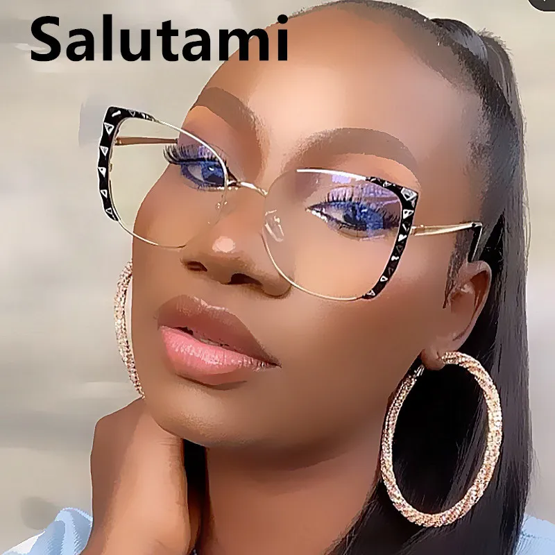 TR90 Anti-blue Light Oversized Square Eyeglasses For Women Vintage Alloy Cat Eye Computer Eyewear Female Clear Glasses Shades
TR90 Anti-blue Light Oversized Square Eyeglasses For Women Vintage Alloy Cat Eye Computer Eyewear Female Clear Glasses Shades
