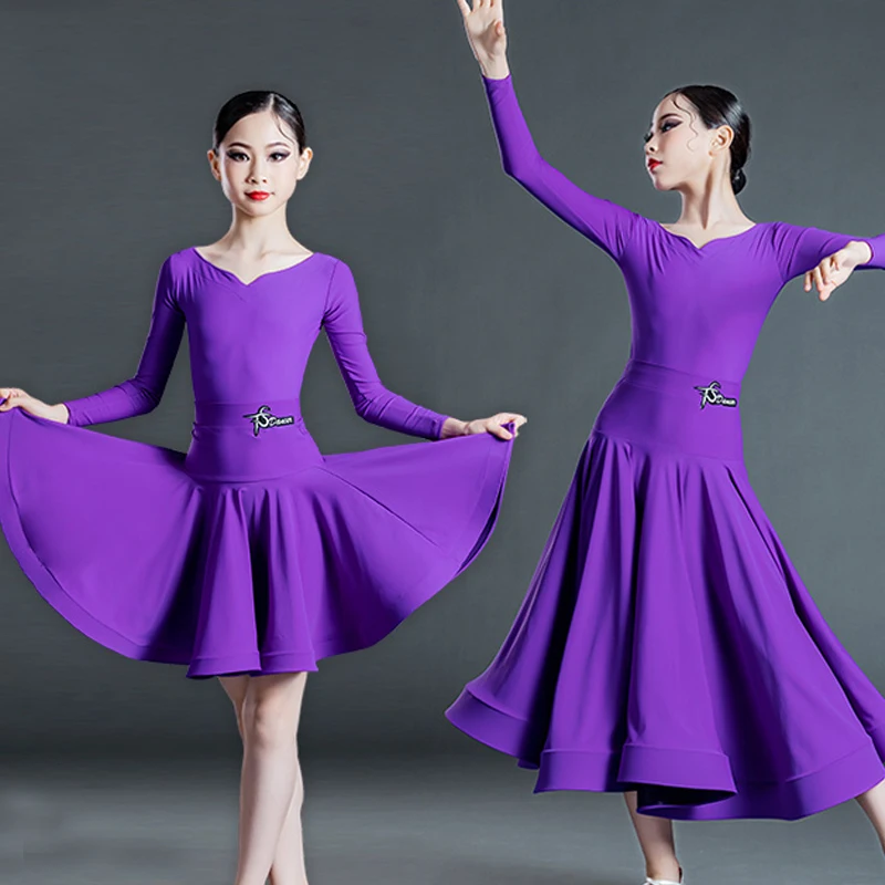 Summer Latin Dance Dress Children'S Latin Dance Costumes Girls Long-Sleeved Modern Dance Skirts Slit Set Top and Skirts SL5162
Summer Latin Dance Dress Children'S Latin Dance Costumes Girls Long-Sleeved Modern Dance Skirts Slit Set Top and Skirts SL5162