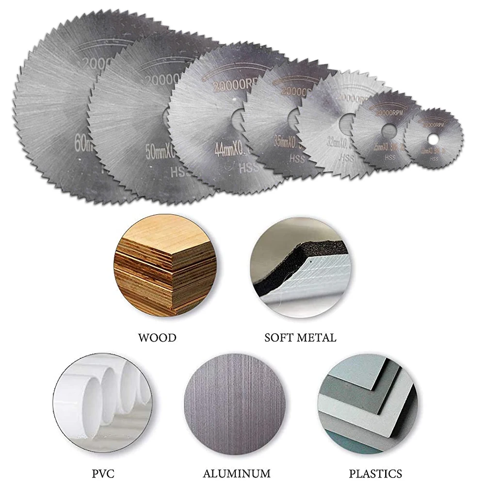 HSS Mini Circular Saw Blade Set Sharpcut Dremel Cutting Disc Drill Blade and Mandrel Woodworking Dremel Accessories Rotary Tools
HSS Mini Circular Saw Blade Set Sharpcut Dremel Cutting Disc Drill Blade and Mandrel Woodworking Dremel Accessories Rotary Tools