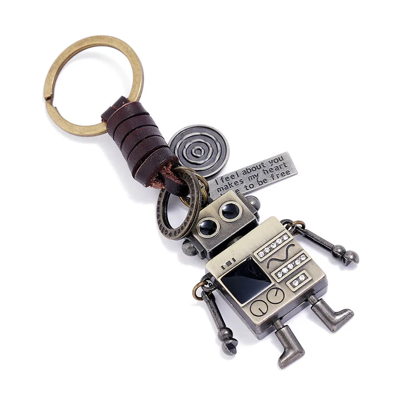 Vintage Engraving Alloy Movable Bronze Robot Keychain Backpack Car Key Pendant Keyring Accessory Trendy Jewelry Friend's Gifts
Vintage Engraving Alloy Movable Bronze Robot Keychain Backpack Car Key Pendant Keyring Accessory Trendy Jewelry Friend's Gifts