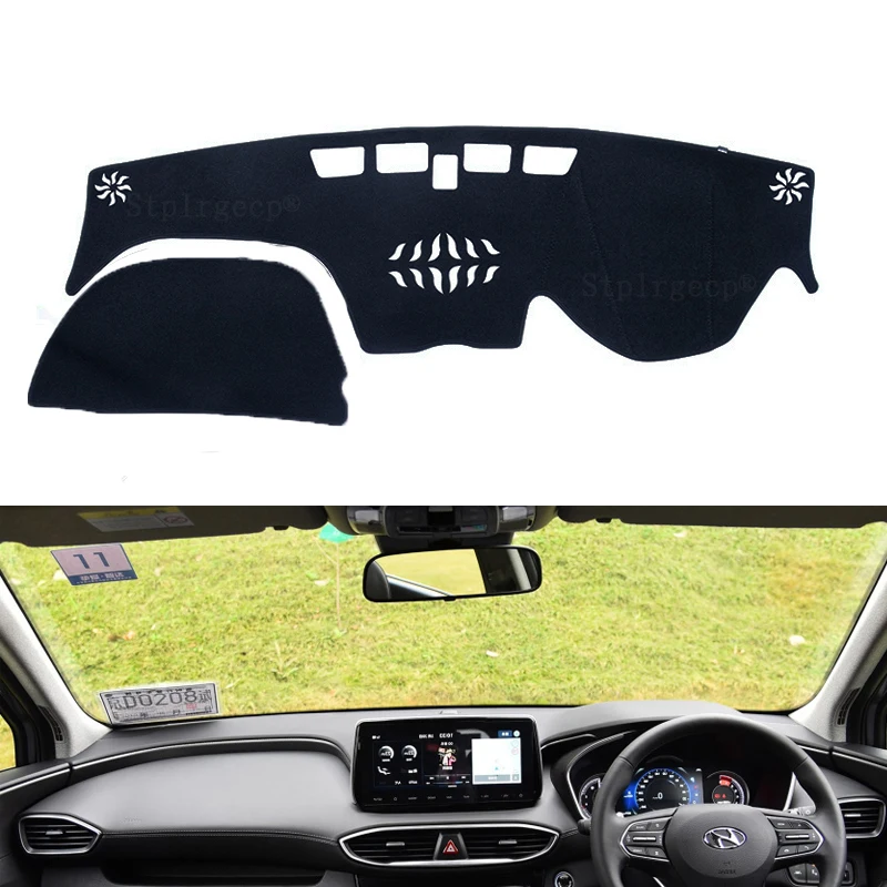for Hyundai Santa Fe 2019 2020 TM Dashboard Cover Sun Shade Non-slip Dash Mat Pad Carpet Car Stickers Interior Accessories | Автомобили и