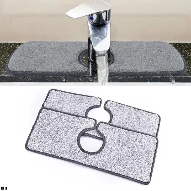Kitchen Faucet Absorbent Mat Sink Splash Guard Microfiber Faucet Splash Catcher Microfiber Absorbent Mat Splash-proof Mat
Kitchen Faucet Absorbent Mat Sink Splash Guard Microfiber Faucet Splash Catcher Microfiber Absorbent Mat Splash-proof Mat