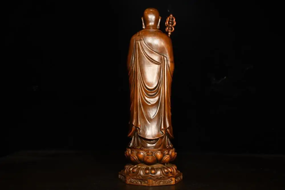 Home Decor 10" Old Boxwood Pure Hand-Carved Ksitigarbha Buddha statue Amitabha Buddha Statue
Home Decor 10" Old Boxwood Pure Hand-Carved Ksitigarbha Buddha statue Amitabha Buddha Statue