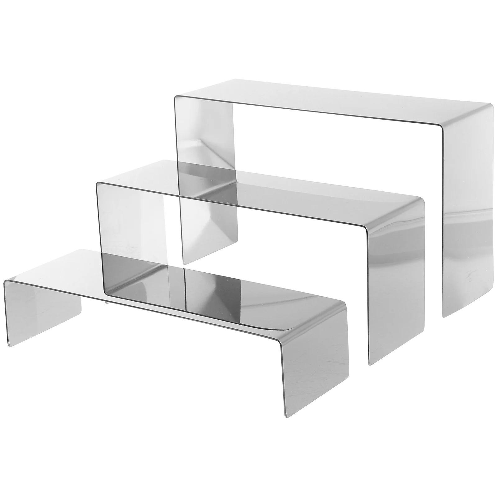 3Pcs Stainless Steel Shoes Rack Shopping Mall Window Shoes Bags Display Shelf
3Pcs Stainless Steel Shoes Rack Shopping Mall Window Shoes Bags Display Shelf