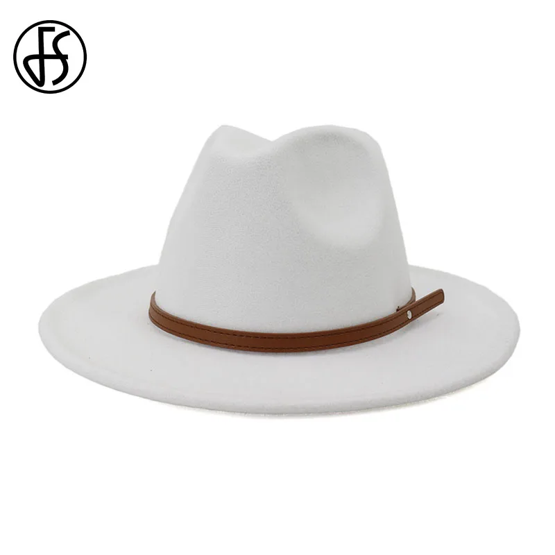 FS Women Wool Felt Hats White Wide Brim Fedoras for Wedding Party Church Hats Men Fedora Hat Derby Trilby Hats Jazz Caps
FS Women Wool Felt Hats White Wide Brim Fedoras for Wedding Party Church Hats Men Fedora Hat Derby Trilby Hats Jazz Caps