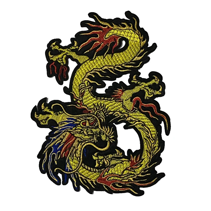 WUYUCONG New Embroidered Dragon iron on Patches for Jacket Chinese Mythical Animals Embroidery Patch Large 1 piece
WUYUCONG New Embroidered Dragon iron on Patches for Jacket Chinese Mythical Animals Embroidery Patch Large 1 piece