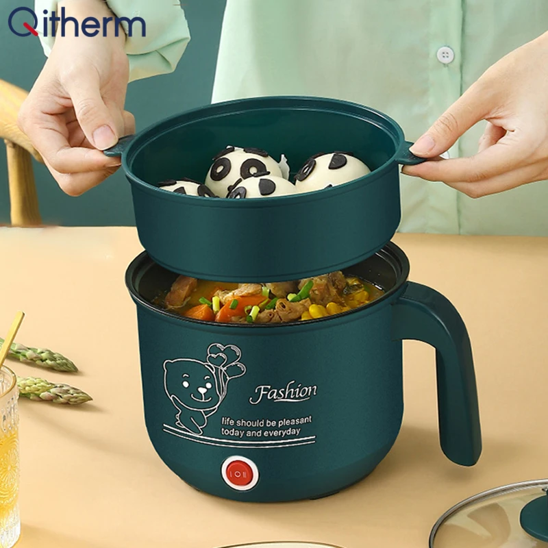 Electric Cooking Machine 1.8L Multifunctional Rice Cooker Single/Double Layer Hot Pot Non-stick Food Noodle Cooking Skillet
Electric Cooking Machine 1.8L Multifunctional Rice Cooker Single/Double Layer Hot Pot Non-stick Food Noodle Cooking Skillet