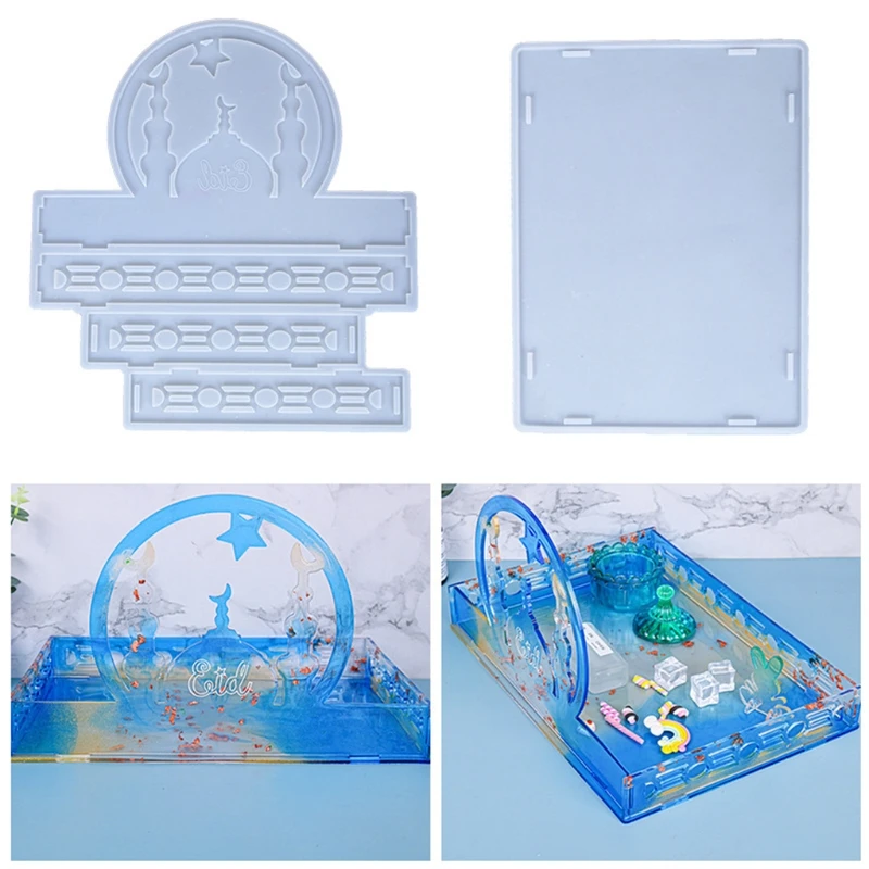 Christmas Castle Storage Box Epoxy Resin Mold Makeup Cosmetic Display Tray Silicone Mould DIY Crafts Jewelry Holder Decorations 
Christmas Castle Storage Box Epoxy Resin Mold Makeup Cosmetic Display Tray Silicone Mould DIY Crafts Jewelry Holder Decorations