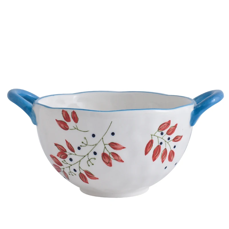 New Housewares Kitchen Ceramic Tableware Creative Dessert Bowl with Handle Cute Salad Fruit Plate 1000ml Instant Noodles Bowls
New Housewares Kitchen Ceramic Tableware Creative Dessert Bowl with Handle Cute Salad Fruit Plate 1000ml Instant Noodles Bowls