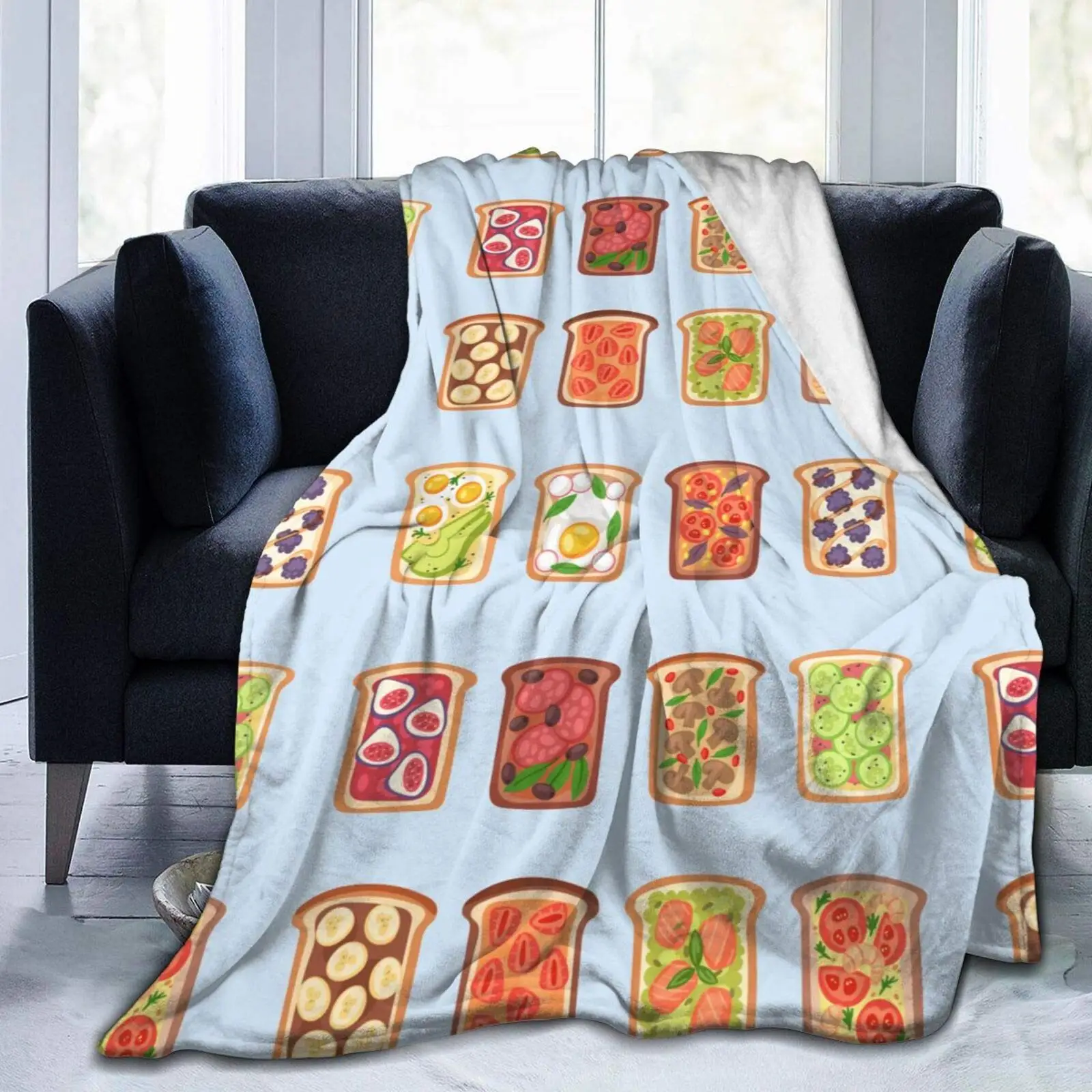 Delicious Bread Blanket Flannel Throw Lightweight Cozy Couch Bed Soft and Warm Plush Quilt 120x150cm for Teens
Delicious Bread Blanket Flannel Throw Lightweight Cozy Couch Bed Soft and Warm Plush Quilt 120x150cm for Teens