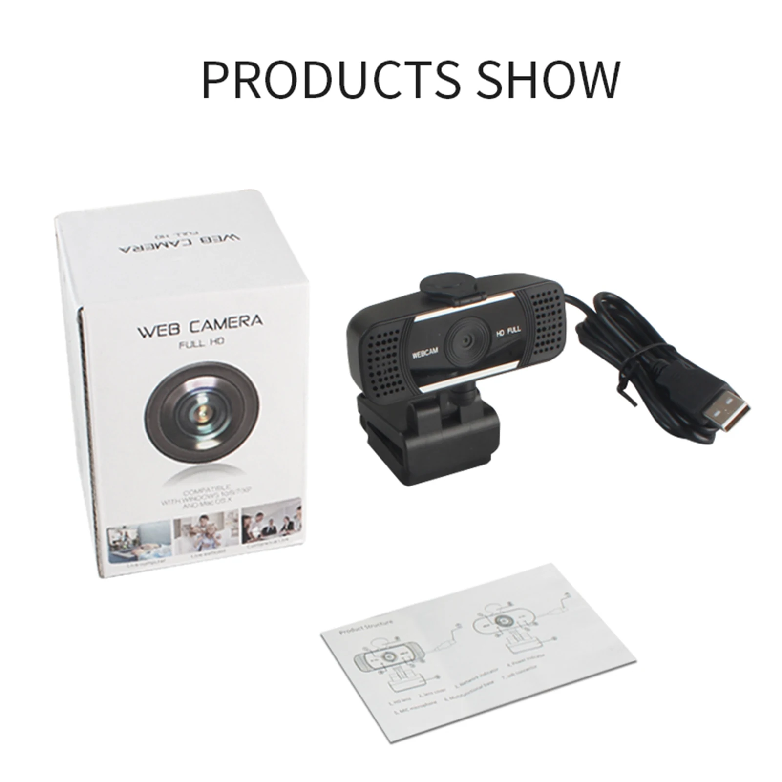 HD 1080P Webcam With Microphone USB Computer Camera For Live Streaming Webcam For Webcast Video Conference Webcam Dropship
HD 1080P Webcam With Microphone USB Computer Camera For Live Streaming Webcam For Webcast Video Conference Webcam Dropship