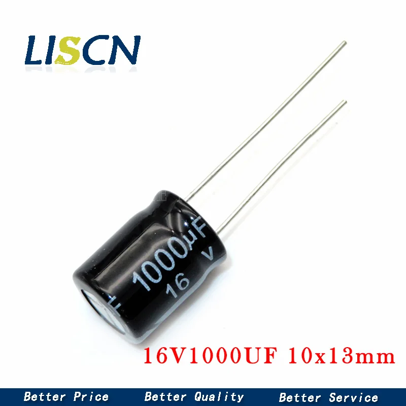 10PCS 16V1000UF 10*13mm 1000UF 16V 10cm*13cm Aluminum electrolytic capacitor 16V-1000UF
10PCS 16V1000UF 10*13mm 1000UF 16V 10cm*13cm Aluminum electrolytic capacitor 16V-1000UF