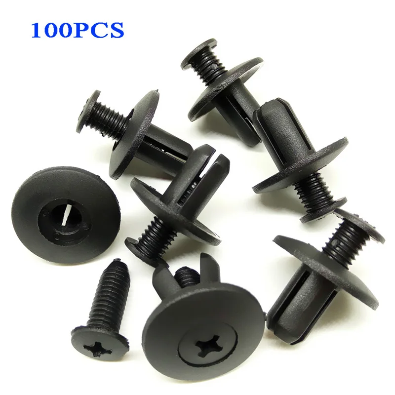 100pcs 8mm Universal Auto Plastic Screw Fasteners Car Fender Buckle Fixed Clips For Car Fenders Bumpers Doors Automotive Surface
100pcs 8mm Universal Auto Plastic Screw Fasteners Car Fender Buckle Fixed Clips For Car Fenders Bumpers Doors Automotive Surface