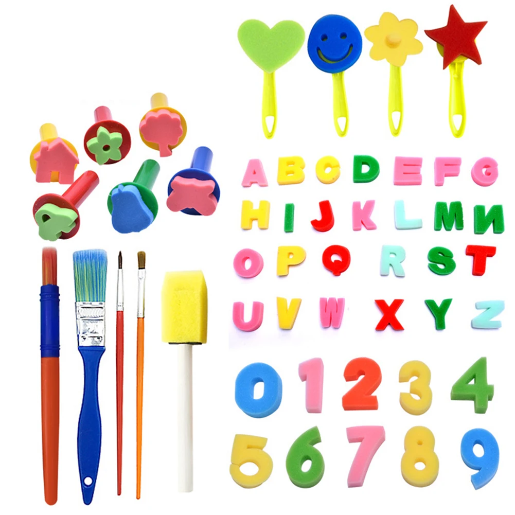 Educational Toys 51PCS Children's Drawing Toys Sponge Stamp Innovative Graffiti DIY Painting Toy Art Supplies
Educational Toys 51PCS Children's Drawing Toys Sponge Stamp Innovative Graffiti DIY Painting Toy Art Supplies