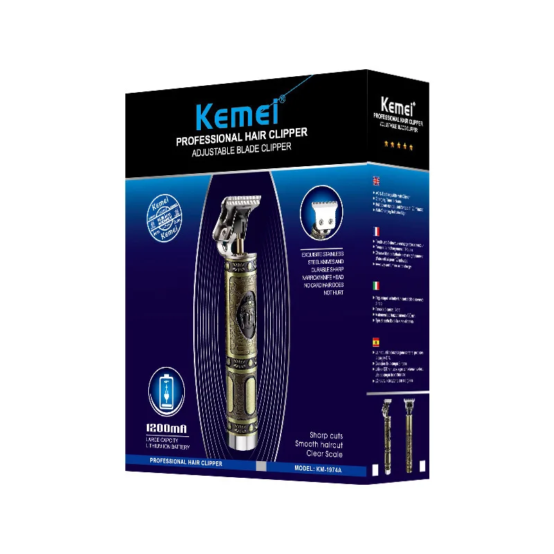 Kemei Pro Hair clipper Skeleton Cordless Trimmer Hair Clipper Machine Speed Motor Portable Hair Clipper Machine Set
Kemei Pro Hair clipper Skeleton Cordless Trimmer Hair Clipper Machine Speed Motor Portable Hair Clipper Machine Set