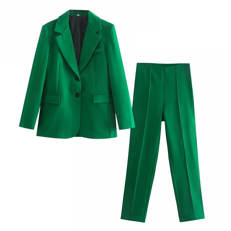Za Office Women Suits Fashion simple Slim chic elegant green women Suits 2021 Spring New casual street youth women Suit
Za Office Women Suits Fashion simple Slim chic elegant green women Suits 2021 Spring New casual street youth women Suit