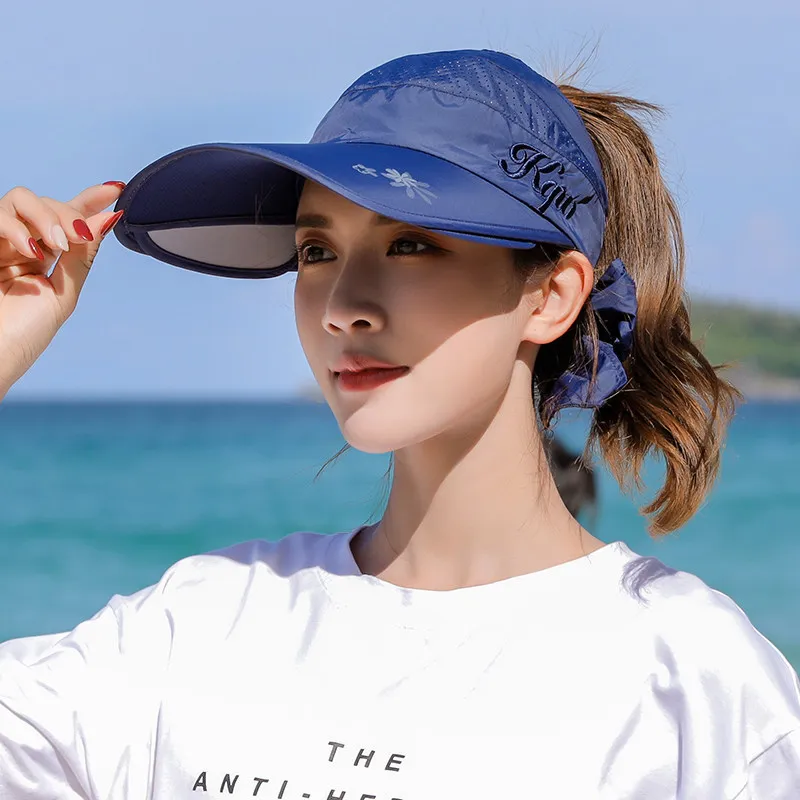 Summer Visor Hat For Women Anti-UV Sun Protection Hat Embroidery Letter Wind Hat Empty Top Outdoor Sports Sun Hat
Summer Visor Hat For Women Anti-UV Sun Protection Hat Embroidery Letter Wind Hat Empty Top Outdoor Sports Sun Hat