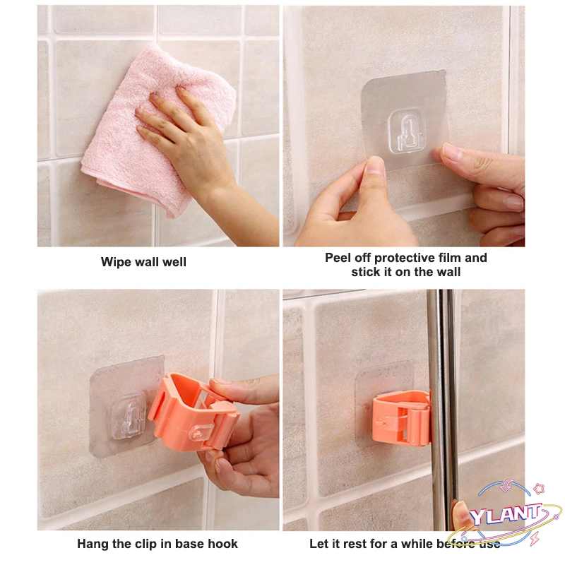 Mop Rack Bathroom accessories Wall Mounted Shelf Organizer Hook Broom Holder Hanger Behind Doors/On Walls Kitchen Storage Tool
Mop Rack Bathroom accessories Wall Mounted Shelf Organizer Hook Broom Holder Hanger Behind Doors/On Walls Kitchen Storage Tool