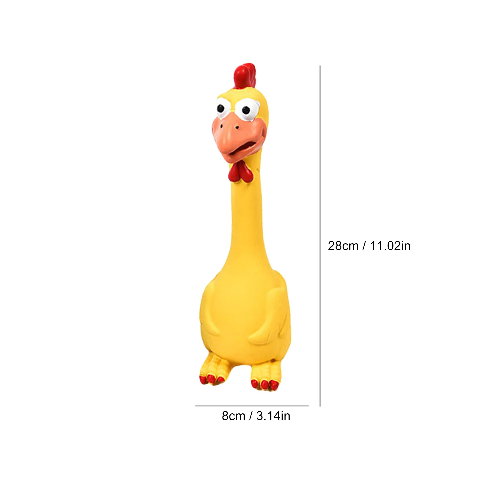 

Hot Selling Rubber Dog Toy With Sound Bite Resistant Squeaky Chicken Toys Screaming Chicken Latex Toy For Dog Cat