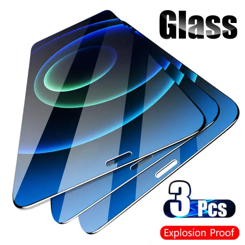 3Pcs Tempered Glass For iPhone 12 11 X XS Pro Max XR Screen Protector For iPhone 12 6 6s 7 8 Plus Protective Full Cover Glass
3Pcs Tempered Glass For iPhone 12 11 X XS Pro Max XR Screen Protector For iPhone 12 6 6s 7 8 Plus Protective Full Cover Glass