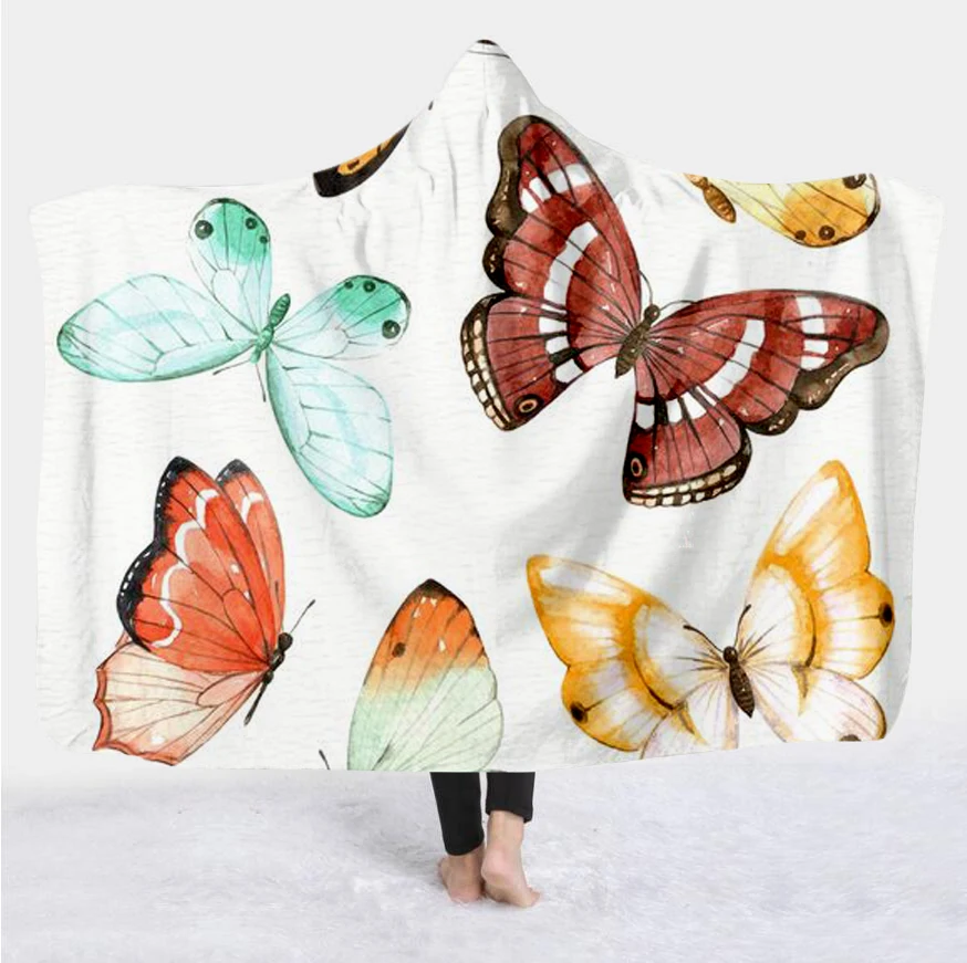 Plstar Cosmos Colorful butterfly insect Blanket Hooded Blanket 3D full print Wearable Blanket Adult men women Blanket style-4
Plstar Cosmos Colorful butterfly insect Blanket Hooded Blanket 3D full print Wearable Blanket Adult men women Blanket style-4