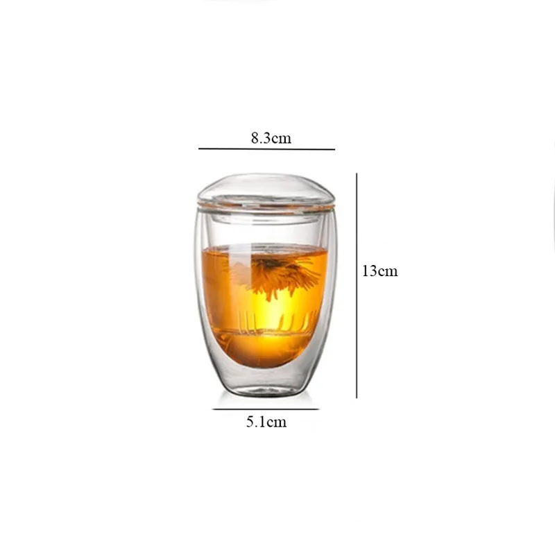 Double Wall Layer 3 in 1 Glass Tea Cup with Infuser and Lid Heat Resistant Transparent Tea Strainer Coffee Filter Drinkware
Double Wall Layer 3 in 1 Glass Tea Cup with Infuser and Lid Heat Resistant Transparent Tea Strainer Coffee Filter Drinkware