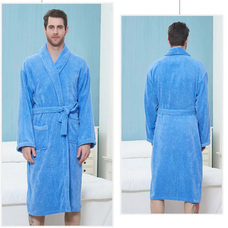 100% Cotton Toweling Terry Robe Unisex lovers Soft Bath Robe Men And Women Nightrobe Sleepwear Male Casual Home Bathrobe
100% Cotton Toweling Terry Robe Unisex lovers Soft Bath Robe Men And Women Nightrobe Sleepwear Male Casual Home Bathrobe
