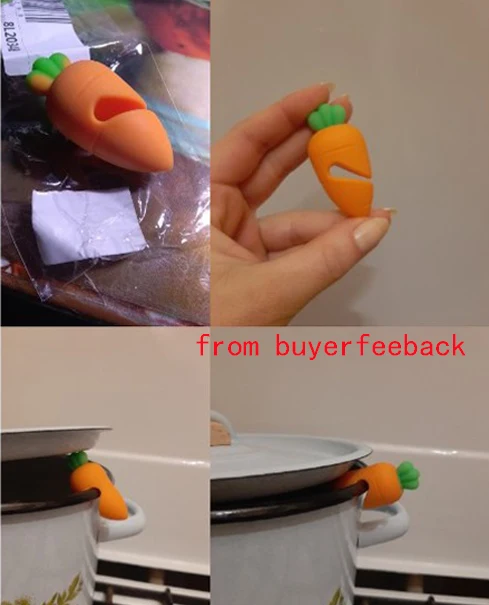 1 PCS Silicone Carrot Design Spill-proof Pot Lid Rack Creative Overflow Stoppers Pot Cover Lifter for Kitchen
1 PCS Silicone Carrot Design Spill-proof Pot Lid Rack Creative Overflow Stoppers Pot Cover Lifter for Kitchen