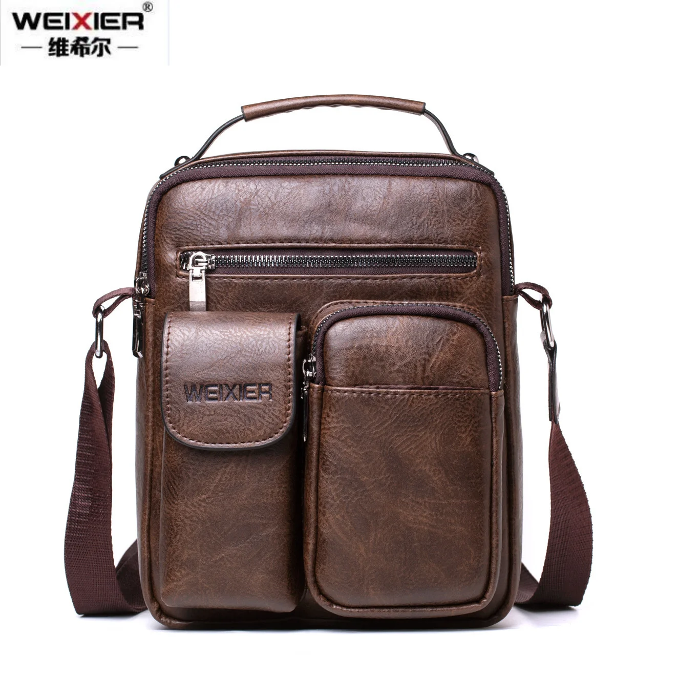 WEIXIER Vintage Men Tote Shoulder Bags PU Hand bags Brand Men Messenger Bags Large Capacity Male Crossbody Shoulder Bags For Men
WEIXIER Vintage Men Tote Shoulder Bags PU Hand bags Brand Men Messenger Bags Large Capacity Male Crossbody Shoulder Bags For Men
