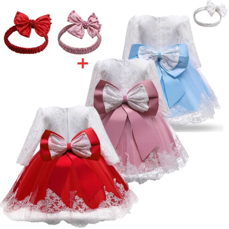 Infants Toddler Girls Christmas Dresses Big Bow Kids Baptism Dress Baby Birthday Party Princess Vestido Long Sleeve Lace Clothes
Infants Toddler Girls Christmas Dresses Big Bow Kids Baptism Dress Baby Birthday Party Princess Vestido Long Sleeve Lace Clothes