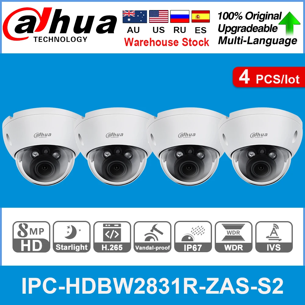 Оригинальная деталь Dahua, встроенная звуковая сигнализация 8 Мп, 4K, 5X, Zoom, POE, слот для SD-карты, вход/выход, H.265 + 40 м, IR, IVS, Starlight, камера, 4 шт./лот
Оригинальная деталь Dahua, встроенная звуковая сигнализация 8 Мп, 4K, 5X, Zoom, POE, слот для SD-карты, вход/выход, H.265 + 40 м, IR, IVS, Starlight, камера, 4 шт./лот