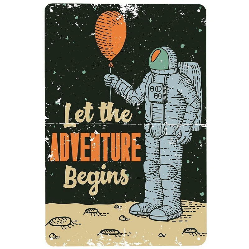 Let the adventure begin printed Metal Signs Retro Tin Signs Funny Poster Decor for Bar Pub Club Decoration for Living Room Home
Let the adventure begin printed Metal Signs Retro Tin Signs Funny Poster Decor for Bar Pub Club Decoration for Living Room Home