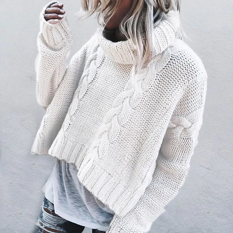 Hot Sale!Women Sweater Turn-down Collar Computer Knitted Casual Pullovers Winter Clothes Women Sweater Knitted Sweater
Hot Sale!Women Sweater Turn-down Collar Computer Knitted Casual Pullovers Winter Clothes Women Sweater Knitted Sweater