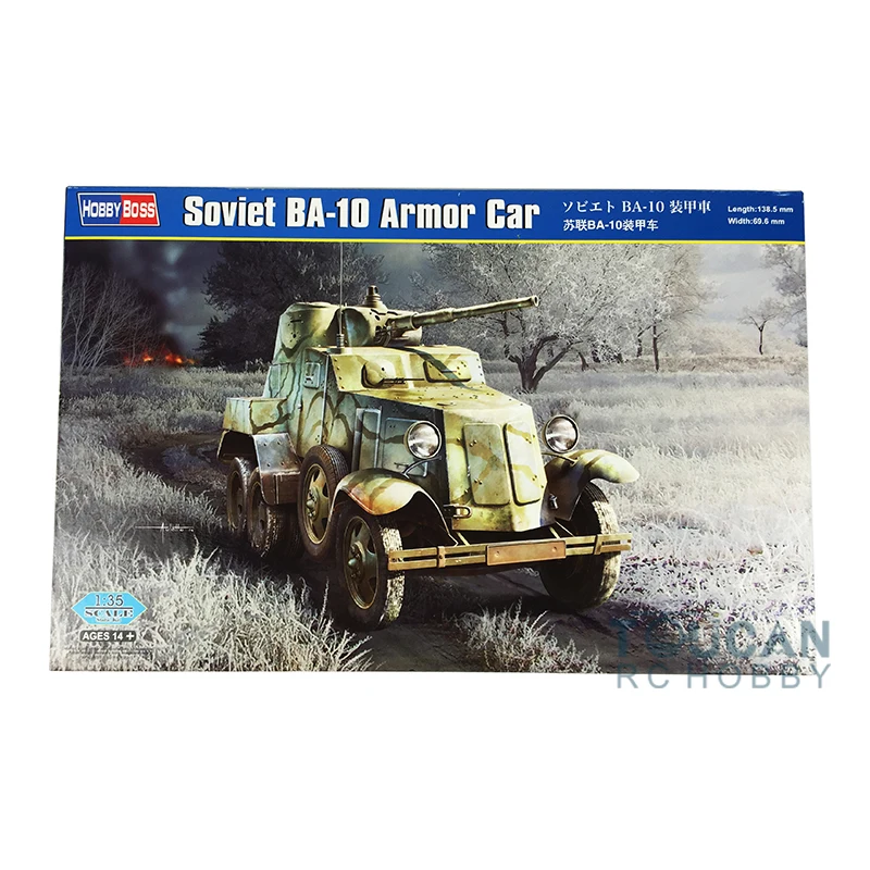 HOBBY BOSS 83840 1/35 Soviet BA-10 Armored Car Plastic Model Kit Vehicle Tank TH05971-SMT6 
HOBBY BOSS 83840 1/35 Soviet BA-10 Armored Car Plastic Model Kit Vehicle Tank TH05971-SMT6