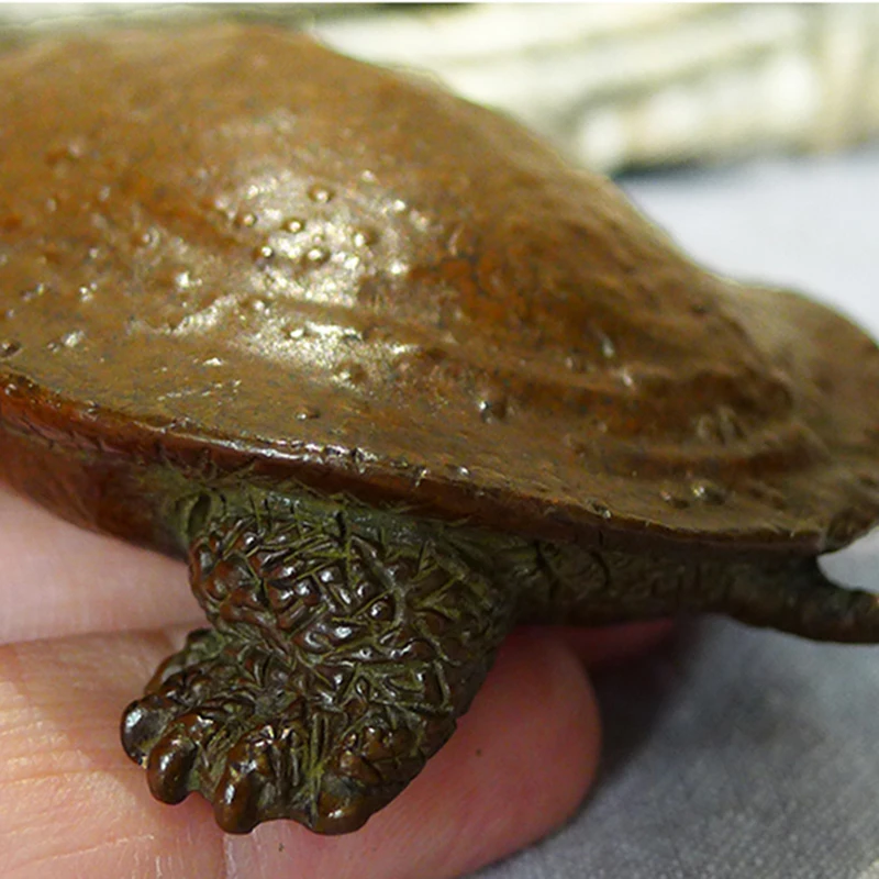 Pure Copper Soft-shelled turtle Tea Pet Table Ornament Lucky Home Decorations Accessories Antique Brass Animal Figurines Crafts 
Pure Copper Soft-shelled turtle Tea Pet Table Ornament Lucky Home Decorations Accessories Antique Brass Animal Figurines Crafts