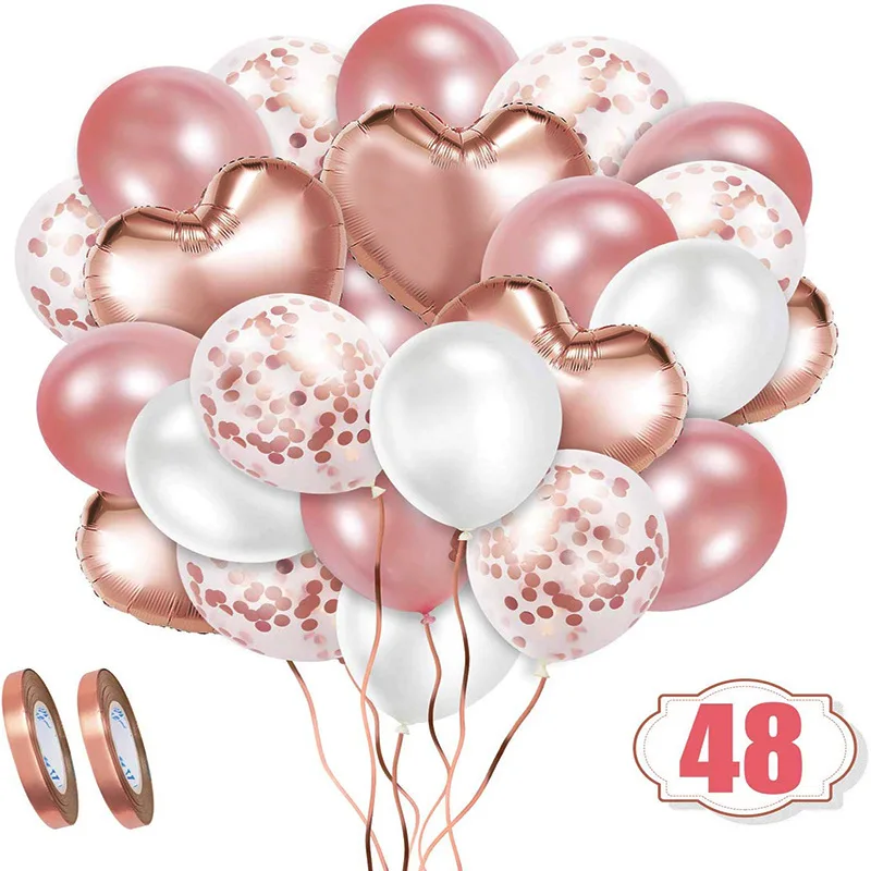 48pcs New Sequined Aluminum Film Rubber Balloons Set Customized Birthday Party Decoration Layout Wedding 
48pcs New Sequined Aluminum Film Rubber Balloons Set Customized Birthday Party Decoration Layout Wedding