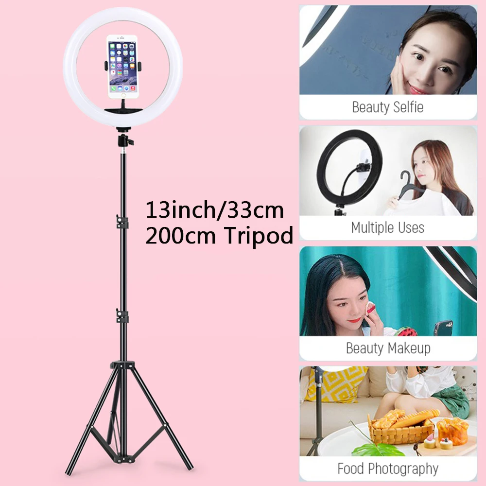 33cm 26cm LED Selfie Ring Light With Tripod Holder Phone Camera Holder Photography Lighting For Phone Youtube VK Live Video Lamp
33cm 26cm LED Selfie Ring Light With Tripod Holder Phone Camera Holder Photography Lighting For Phone Youtube VK Live Video Lamp