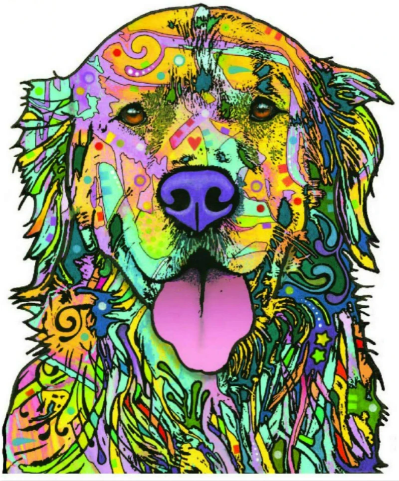 15cmx13cm Funny Golden Retriever Vinyl Car Stickers Decals Motorcycle Accessories Car-Window Decorative Goods PVC
15cmx13cm Funny Golden Retriever Vinyl Car Stickers Decals Motorcycle Accessories Car-Window Decorative Goods PVC