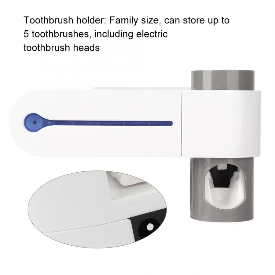 Wall-mount cup holder 3-In-1 Toothbrush Sterilizer UV Disinfection Toothbrush Holder Cleaner Cups Holder
Wall-mount cup holder 3-In-1 Toothbrush Sterilizer UV Disinfection Toothbrush Holder Cleaner Cups Holder