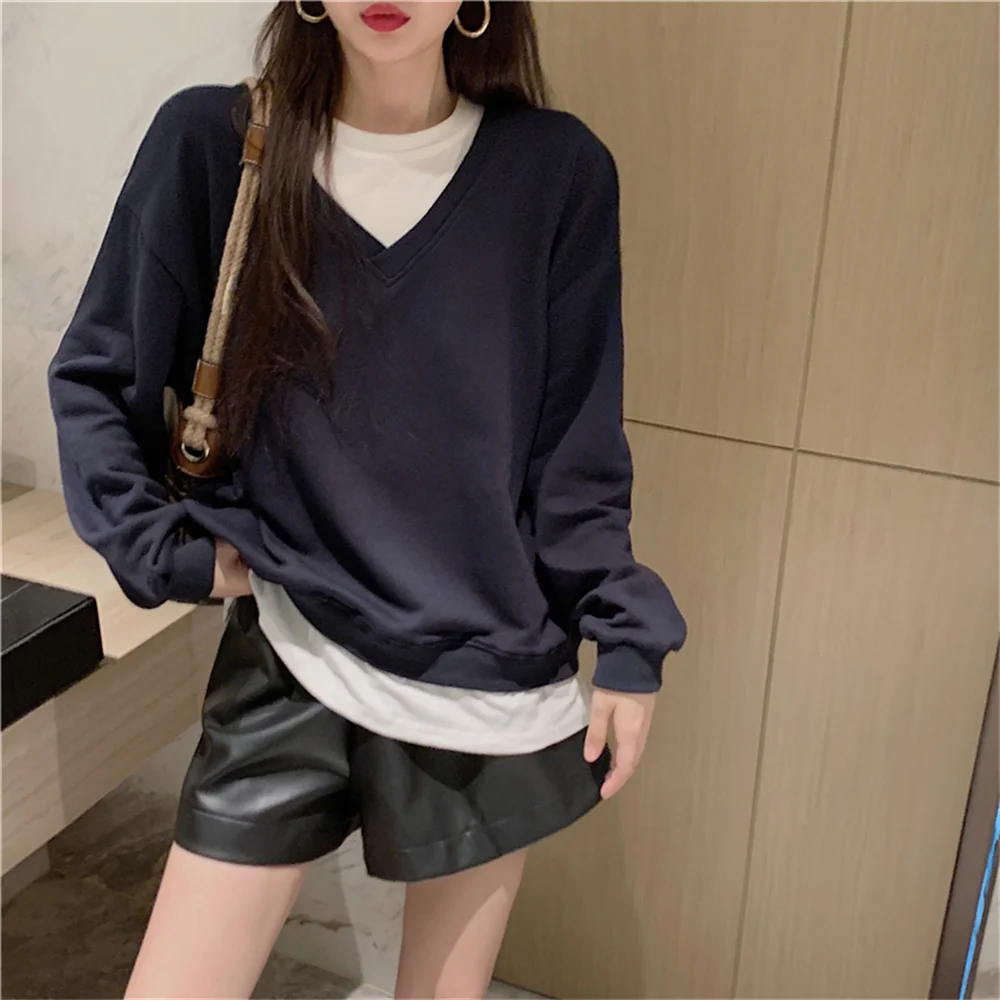 Alien Kitty Стильный Новый дизайн женские шикарные свитшоты пэчворк имитация двух частей 2021 осенние OL свободные спортивные Ретро повседневные т...
Alien Kitty Стильный Новый дизайн женские шикарные свитшоты пэчворк имитация двух частей 2021 осенние OL свободные спортивные Ретро повседневные т...