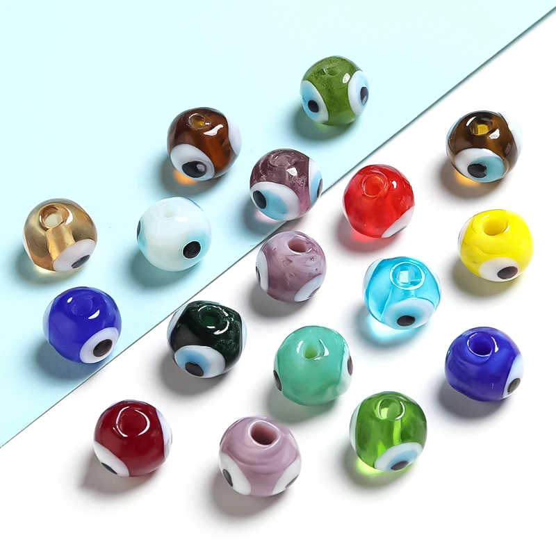 LS Round 10MM 20pcs/lot Evil Eye Patterns Glass beads for Jewelry Making Jewelry Diy wholesale Finding
LS Round 10MM 20pcs/lot Evil Eye Patterns Glass beads for Jewelry Making Jewelry Diy wholesale Finding