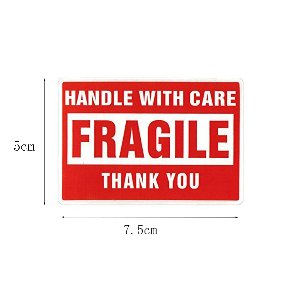 500Pcs/Roll Fragile Stickers Please Handle With Care Warning Labels Sticker For Goods Decoration
500Pcs/Roll Fragile Stickers Please Handle With Care Warning Labels Sticker For Goods Decoration