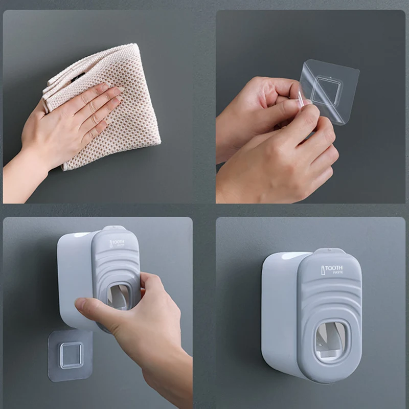 4 Colors Wall-mounted Automatic Toothpaste Squeezer Self-adhesive Toothbrush Holder Toothpaste Dispener Bathroom Accessories
4 Colors Wall-mounted Automatic Toothpaste Squeezer Self-adhesive Toothbrush Holder Toothpaste Dispener Bathroom Accessories