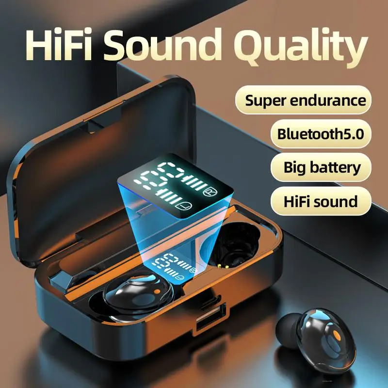 LB-9 Ultra-Long Life Binaural Wireless Bluetooth Headphones Stereo Bluetooth Digital Display Earphone 
LB-9 Ultra-Long Life Binaural Wireless Bluetooth Headphones Stereo Bluetooth Digital Display Earphone