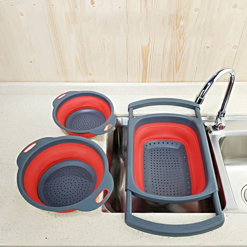 3 Piece Telescopic Foldable Drain Basket 3 Piece Set Square Drain Basket Round Drain Basket Washing Basket Kichen Accessories
3 Piece Telescopic Foldable Drain Basket 3 Piece Set Square Drain Basket Round Drain Basket Washing Basket Kichen Accessories